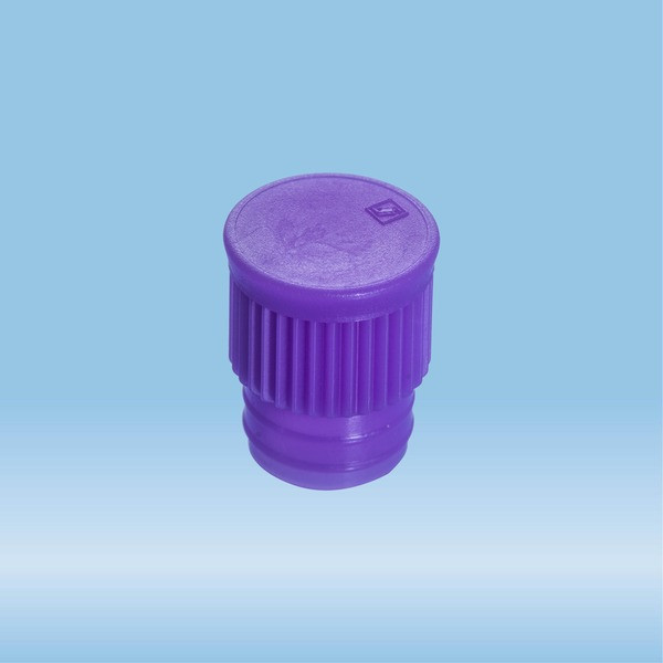 Push cap, violet, suitable for tubes Ø 15.7 mm