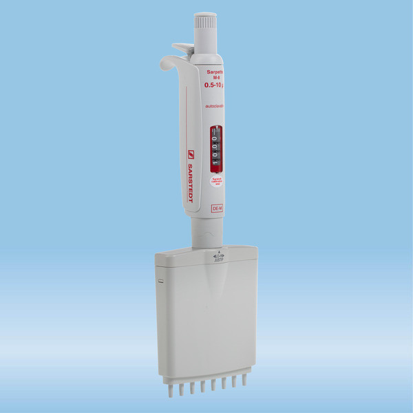 Sarpette® M, 8-channel, variable, 0.5 µl - 10 µl, grey, 1 piece(s)/case