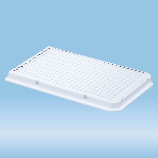PCR plate full skirt, 384 well, white, Low Profile, 40 µl, PCR Performance Tested, PP