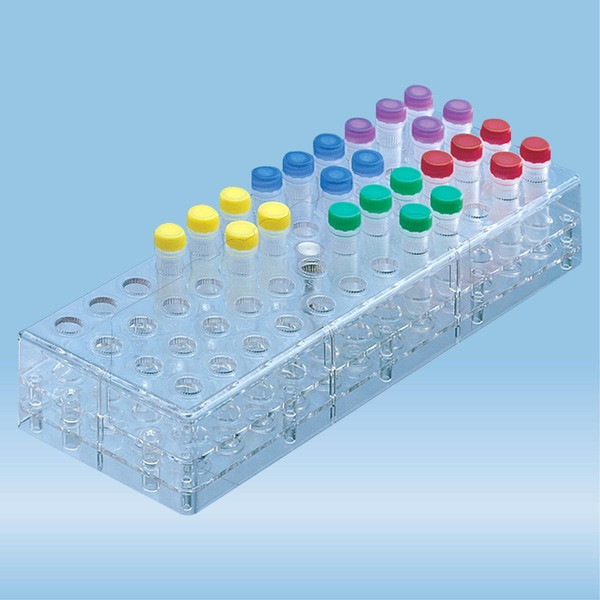 Rack, PC, format: 12 x 4, suitable for reaction tubes 2 ml, Microvette®