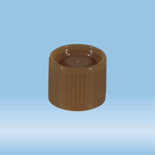 Screw cap, brown, suitable for tubes Ø 16-16.5 mm