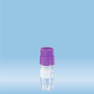 CryoPure tubes, 1.2 ml, Quickseal screw cap, violet