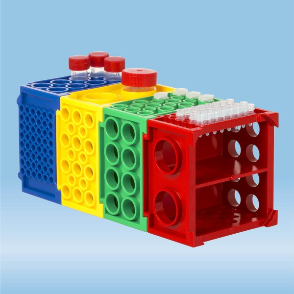Rack, PP, format: 12 x 8, suitable for micro tubes and tubes with Ø 4-30 mm