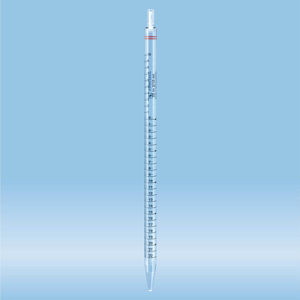 Serological pipette, with tip, plugged, 25 ml, sterile, 20 piece(s)/bag