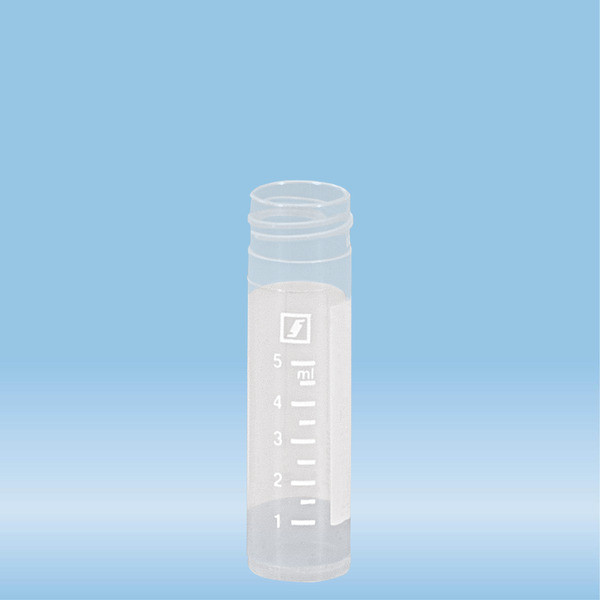 Screw cap tube, 8 ml, (LxØ): 57 x 16.5 mm, PP, with print