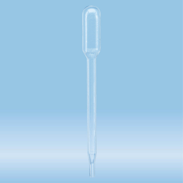 Transfer pipette, 1 ml, (LxW): 87 x 10 mm, LD-PE, transparent