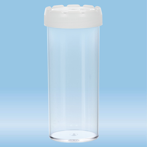Multi-purpose container, max. volume: 120 ml, (LxØ): 105 x 44 mm, PS, transparent