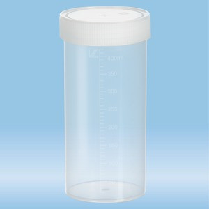 Multi-purpose container, 500 ml, (ØxH): 70 x 150 mm, graduated, PP