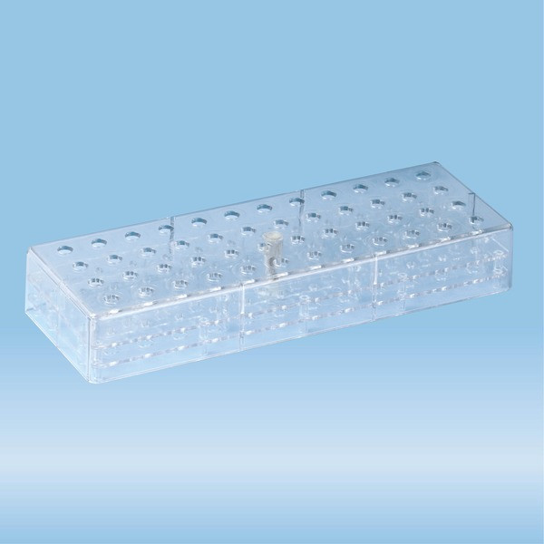 Rack, PC, format: 12 x 4, suitable for Reaction tubes 8 mm Ø e.g. REF 72.699, 72.735