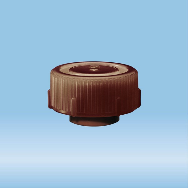 Screw cap, brown, suitable for Mailing container 126 x 30 mm