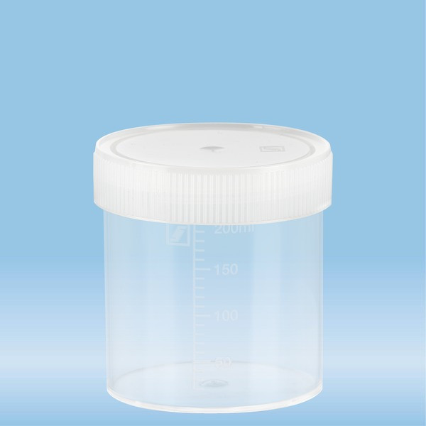 Multi-purpose container, max. volume: 250 ml, (LxØ): 78 x 70 mm, graduated, PP, transparent