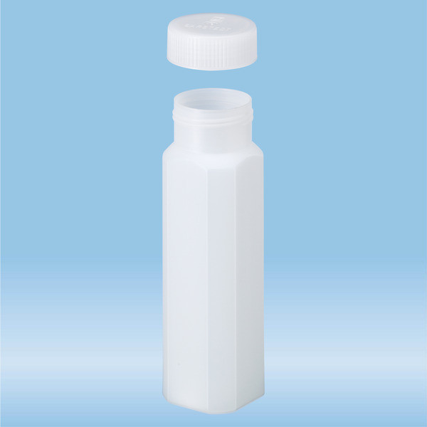 Mailing container, construction: square, length: 117 mm, Ø opening: 28 mm, cap enclosed