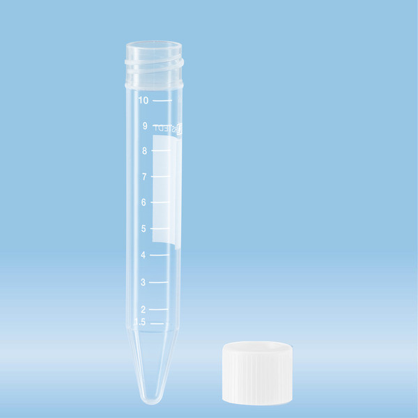 Tube, 10 ml, (LxØ): 100 x 16 mm, PP, with print