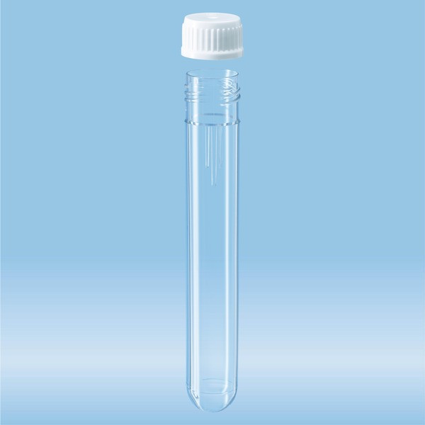 Screw cap tube, 12 ml, (LxØ): 99 x 16 mm, PC