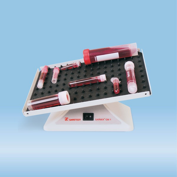 SARMIX® GM1, Rocking mixer, 115 V, 50 Hz - 60 Hz, with UK plug