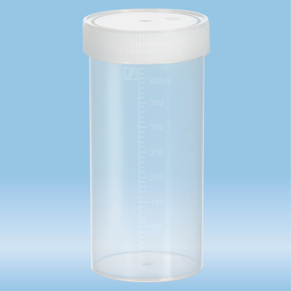 Multi-purpose container, max. volume: 500 ml, (LxØ): 150 x 70 mm, graduated, PP, transparent