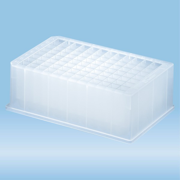 Deep Well plate, 2.2 ml, Free from DNA/DNase/RNase, free from pyrogens/endotoxins, PP