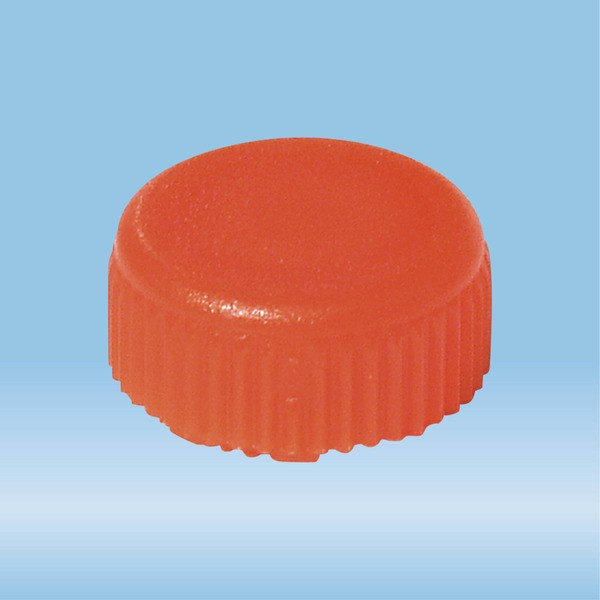 Screw cap, orange, sterile, suitable for screw cap micro tubes