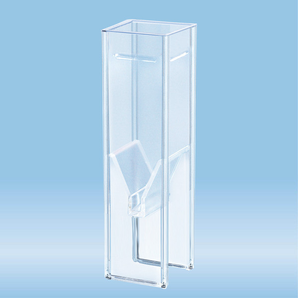 UV cuvette, 2 ml, (HxW): 45 x 12.5 mm, special plastic, transparent, optical sides: 2