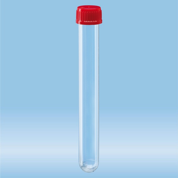 Cell culture tubes, (LxØ): 125 x 16 mm, round base, TC-treated