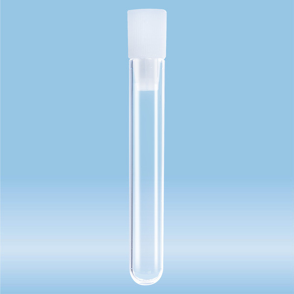 Tube segment opener, mounted on tube 75 x 12 mm, HD-PE, white, tube: PS