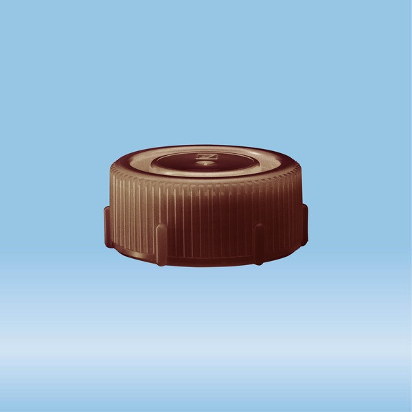 Screw cap, brown, suitable for mailing container 85 x 30 mm