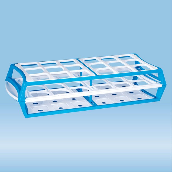 Rack, PP, format: 6 x 3, suitable for 50 ml centrifuge tubes