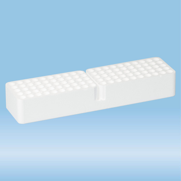 Rack, styrofoam, format: 20 x 5, suitable for tubes Ø 13 mm