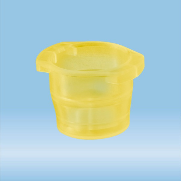 Cap, yellow, suitable for tubes Ø 10-17 mm