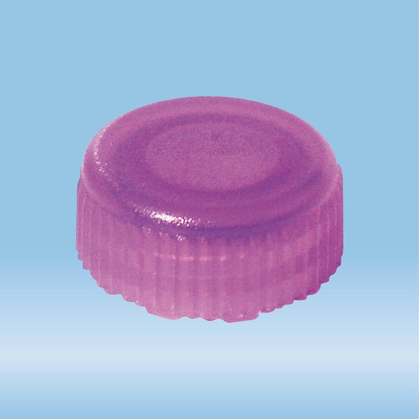 Screw cap, violet, sterile, suitable for screw cap micro tubes