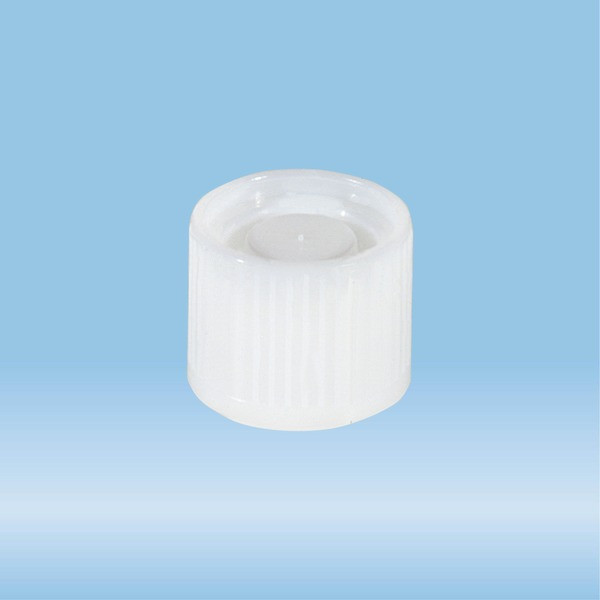 Screw cap, white, suitable for tubes Ø 16-16.5 mm