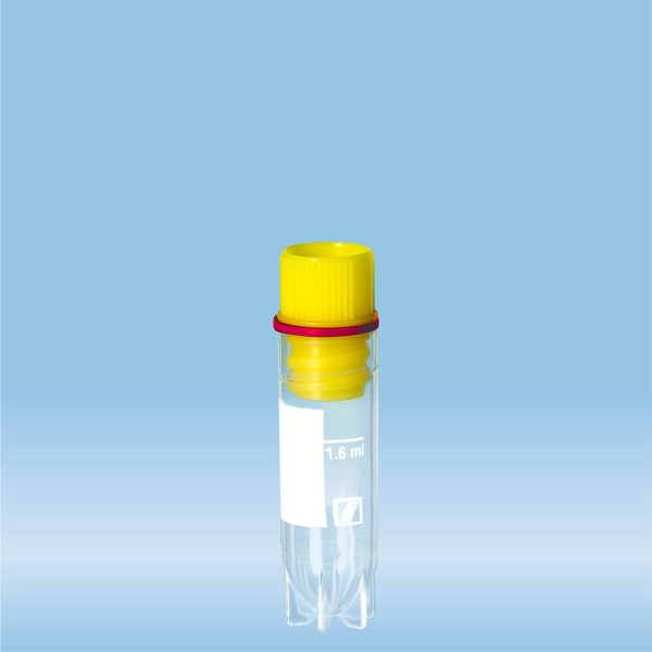 CryoPure tubes, 2 ml, QuickSeal screw cap, yellow