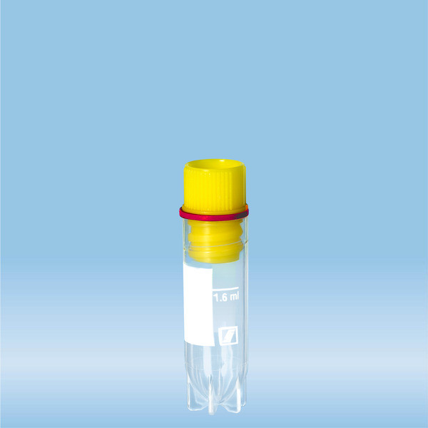 CryoPure tubes, 2 ml, QuickSeal screw cap, yellow