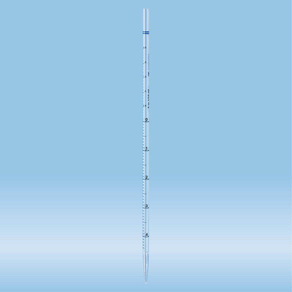 Serological pipette, with tip, unplugged, 5 ml, non-sterile, 100 piece(s)/bag