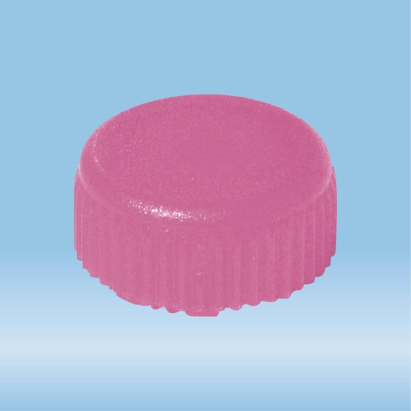 Screw cap, pink, sterile, suitable for screw cap micro tubes