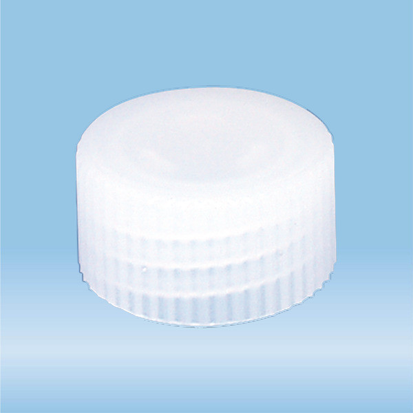 Screw cap, natural, suitable for tubes and S-Monovette® Ø 13 mm