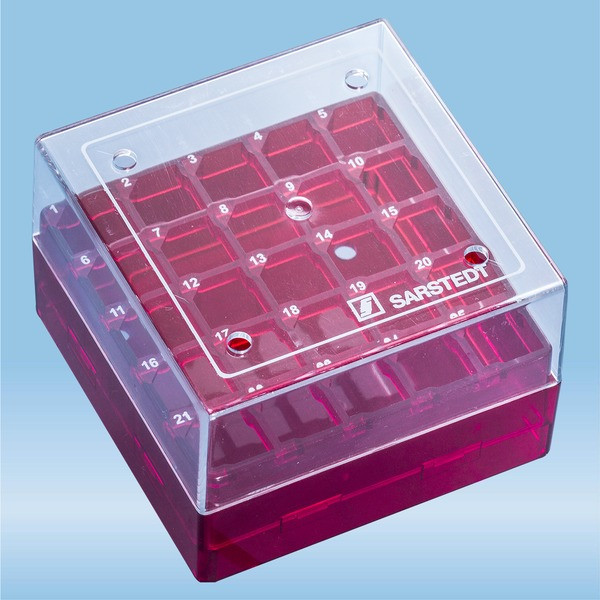 Cryobox, 75 x 75 x 52 mm, format: 5 x 5, for 25 collection tubes