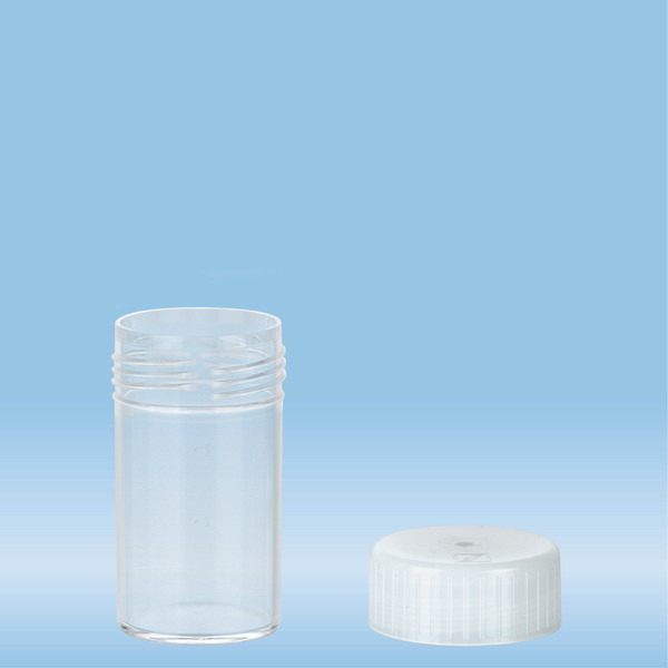 Screw cap tube, 25 ml, (LxØ): 54 x 28 mm, PP