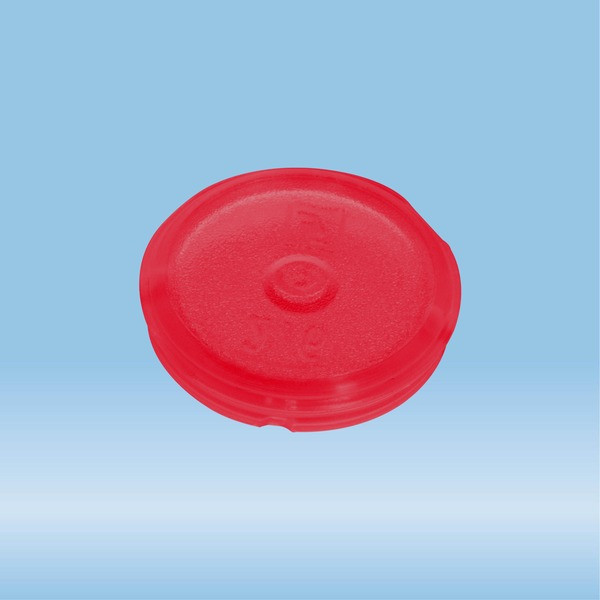 Colour-coded inserts, red, PP, suitable for screw caps 65.712.xxx