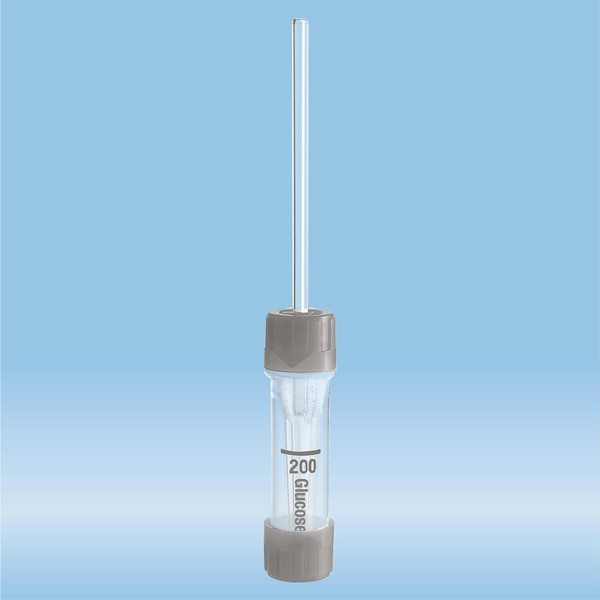 Microvette® 200 Fluoride/heparin FH, 200 µl, cap grey, flat base