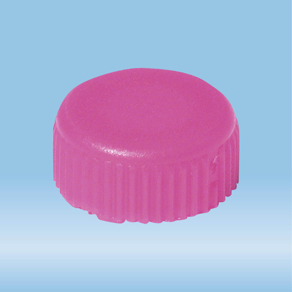 Screw cap, pink, suitable for screw cap micro tubes