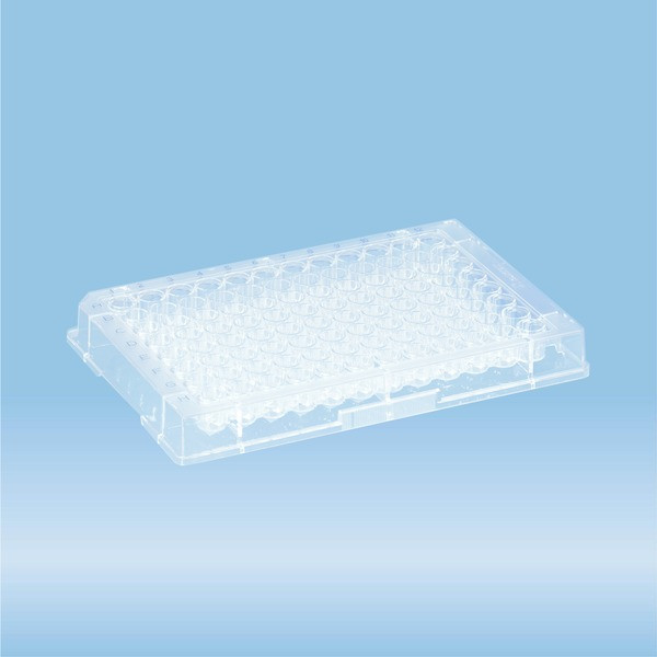 Micro test plate, 96 well, base shape: conical, PS, transparent