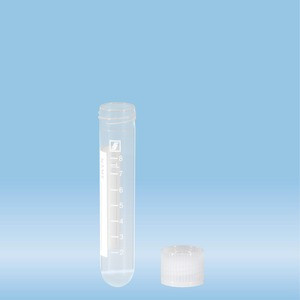 Screw cap tube, 10 ml, (LxØ): 79 x 16 mm, PP, with print