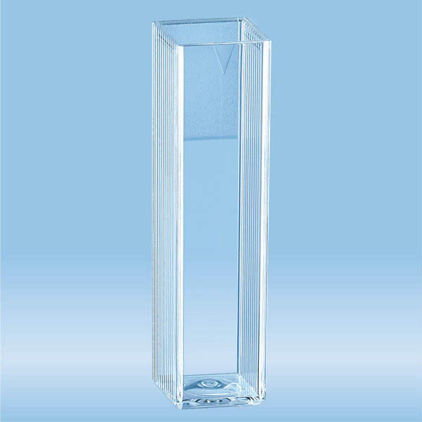 Cuvette, 4.2 ml, (HxW): 45 x 12 mm, PS, transparent, optical sides: 2
