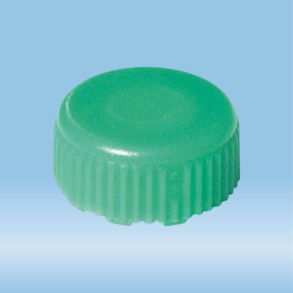 Screw cap, green, sterile, suitable for screw cap micro tubes
