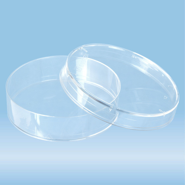 Petri dish, 60 x 15 mm, transparent, with ventilation cams