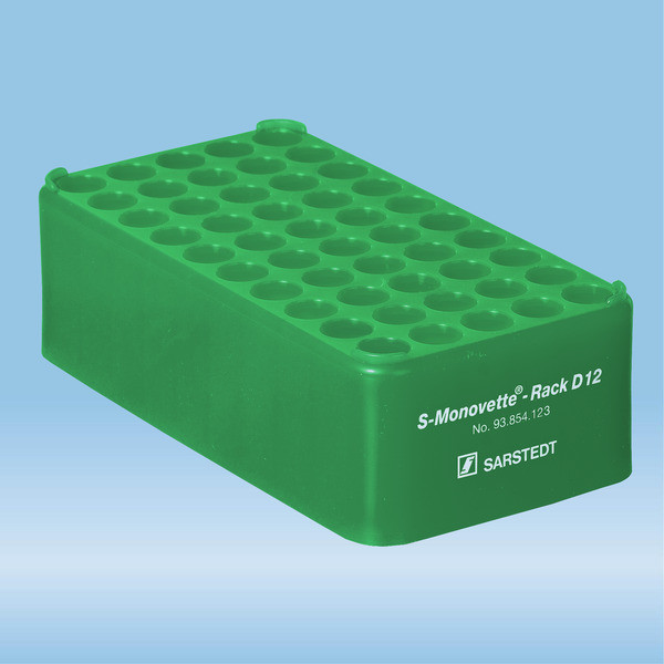 Block Rack D12, Ø opening: 12 mm, 5 x 10, green