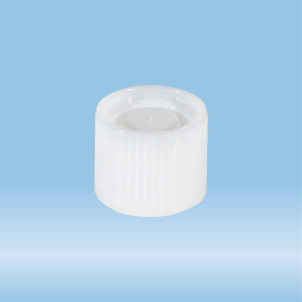 Screw cap, white, suitable for tubes Ø 16-16.5 mm