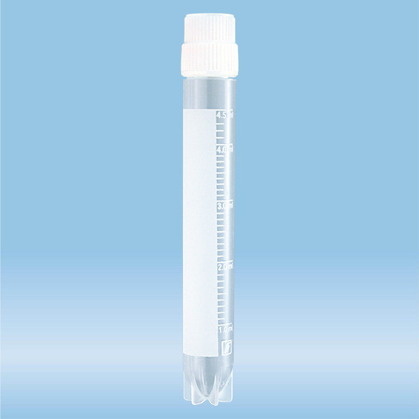 CryoPure tubes, 5 ml, QuickSeal screw cap, white