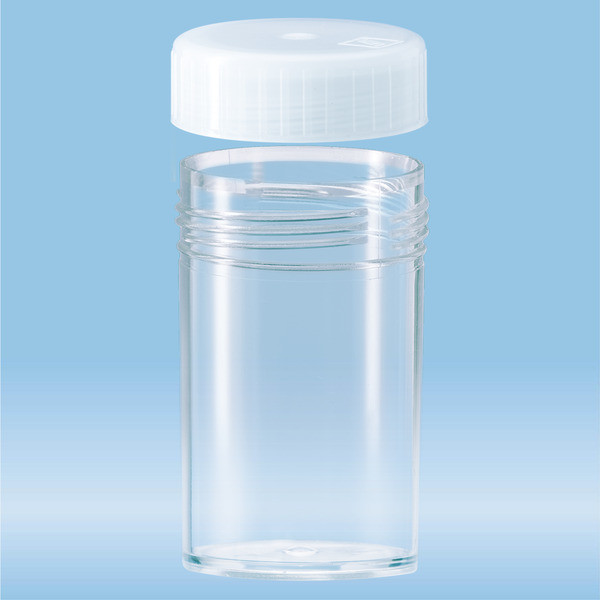 Screw cap tube, 25 ml, (LxØ): 54 x 27 mm, PS